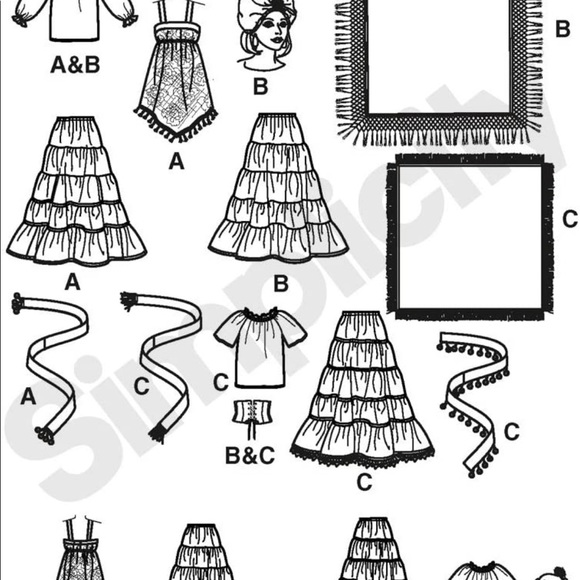 Gypsy sewing pattern 2010 new Uncut - Picture 4 of 5